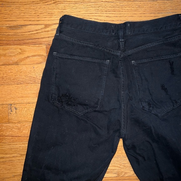 Agolde Riley High Rise Straight Crop in Black - Picture 6 of 6